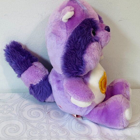 Vintage CARE BEAR COUSINS BRIGHT HEART RACCOON 13" Plush 1984 Kenner EUC - Picture 4 of 5